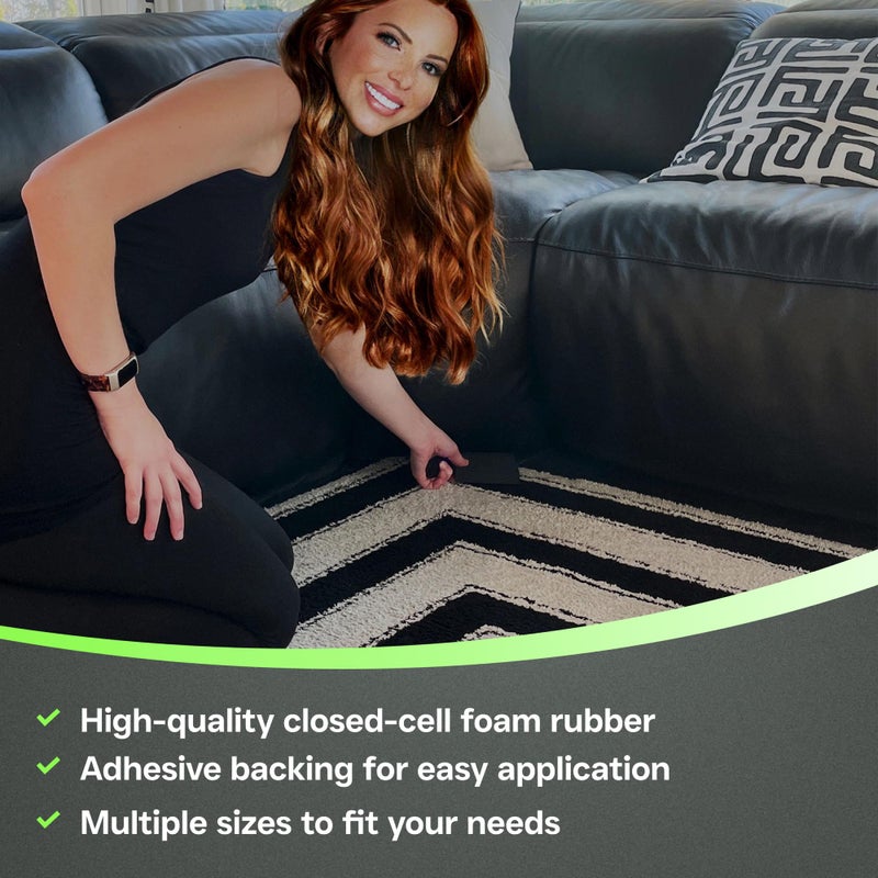 XCEL 4-Pack 4" x 4" x 3/4" Multi-Purpose Anti-Vibration Pads â€“ Protection for Furniture & Appliances â€“ Various Sizes and Thickness - Image 3